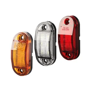 IP67 Waterproof Clearance Lights for Trucks 12V 24V Side Light Red Orange White 6LED Side Marker Light for Truck Trailer