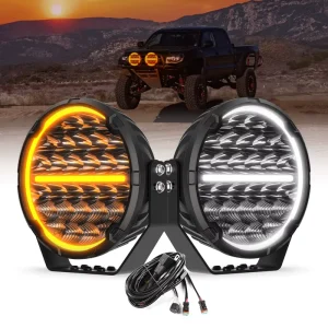IP68 69K ECE Certified 12v 24v 9 Inch High Power Offroad Car Led Work Light Spot 4×4 Bumper Roof for Truck SUV UTV