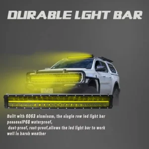 IP68 Waterproof 22 Inch LED Light Bar for Off Road Trucks & Jeeps Fog Driving Spot Flood Lights 108W 12V 36V