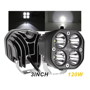 IP68 White Yellow Lens 3inch Fog Light DRL for Car Daytime Running Lights Driving Spot Lamp for SUV