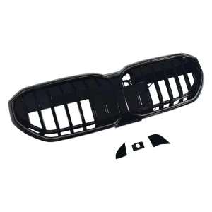 Illuminated Vertical Slat Gloss Black Front Grille for BMW 5 Series G60 Auto Exterior Accessories
