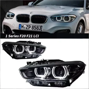 Imported 1 Series F20 Headlight Assembly Modification LED Laser Spoon Daytime Running Lights Turn Signals 12V 55W