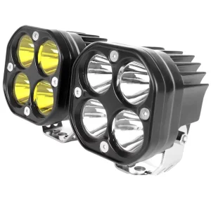 In Stock 3 Inch Square 40W 24V Amber LED Work Light Bar & Pods for Offroad 4×4 ATV with 1 Year Warranty