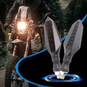 Indicator Fog Lamp Turn Assist Motorcycle Turn Signals Lights Water Flowing Flashing Indicator Tail Lights