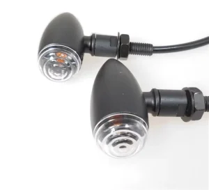 Indicator Light Motorcycle Aluminum Alloy Metal Turn Signals Off Road Cool Black Bullet Turn Signals