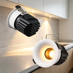 Indoor Zigbee Tuning Beam Angle Design Round Square Aluminum Ceiling Recessed COB Commercial LED Spot Light