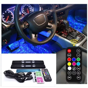 Indoor and Outdoor Car Mini Led Interior Mood Light Usb Rechargeable Car Led Lights Decoration