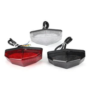 Integrated LED Taillight Motorcycle Turn Signal Blinker Brake Light Tail Light