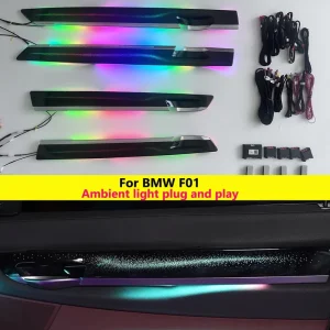 Interior Atmosphere Light for F01 7 Series Automotive LED Decorative Lamp Strip 21 LEDs App Screen Control