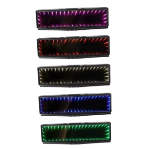 Interior Flat 3D Reversing Interior Wide angle LED Light Emitting Rearview Mirror