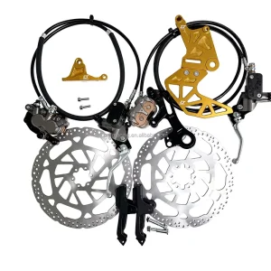 JFG RACING Reinforced Front Rear Brake Assembly Hydraulic Disc Kit Dirt Bike Upgrades for Surron Light Bee Ultra Bee Kit