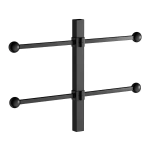 JH Mech Ceiling Mount Decorative Two Way Iron Straight Arm Banner Hanging Bracket for Street Poles