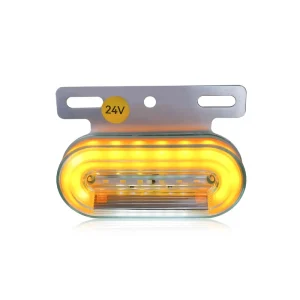 JHS Car Accessories IP67 Waterproof Aluminum LED Side Marker Light Amber Truck Light for Car Tractors Semi trailer