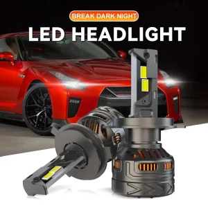 JHS H25 Led Headlight Bulbs H7 H4 H3 9012 9006 Driving LED Headlamp 3570 Chips Waterproof Foglights for Universal Cars SUV
