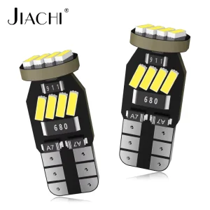 JIACHI T10 W5W Led Bulbs 4014 12SMD 6000K 168 194 Led 5w5 12V Car Interior Dome Reading License Plate Light