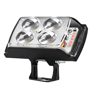 JS 007 Waterproof 15W 12V 4 Lens LED Display Screen External Headlight for Motorcycles High Brightness Focused Lamp