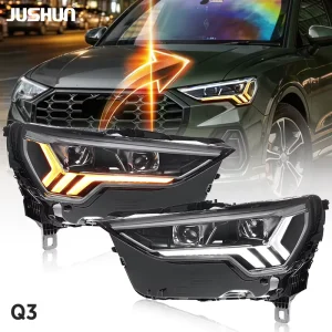 JUSHUN Automobile Lighting System LED Laser Headlight Assembly for Audi Q3 Headlight System Lighting DRL