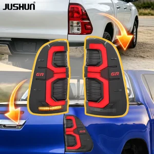JUSHUN Upgrade Tail Light Assembly for Toyota Hilux VIGO 15 21 Car Tail Lights Brightness Increased by 200%