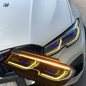 JY 12V New for G20 G28 LED Headlights Laser Style Projector Switchback Yellow White DRL No Error Plug & Play Kit