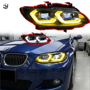 JY Plug and Play 12V New for BMW 3 Series E92 E93 M3 6000K Dual Color Switchable Upgrade Led Headlights