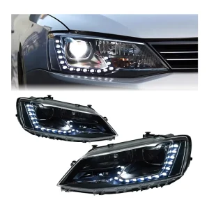 Jetta MK6 DRL LED Upgrade Headlight Turn Signal Head Lamp Modified Assembly Signal Auto Accessories for Volkswagen VW