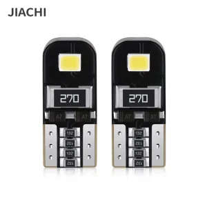 JiaChi T10 W5W LED Canbus Bulbs 147 194 501 2835 2SMD No Error for Car Interior Map Parking License Plate Lights 12V