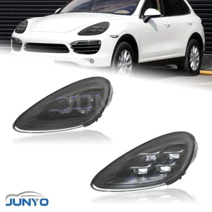 Junyo Automobile Lighting System Head Light For Porsche Cayenne 11-14 Upgrading Old Headlights To New Led Matrix Headlights