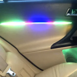K4 RGB rainbow Colorful LED Car Environment Decorative Ambient Light bar by APP Control