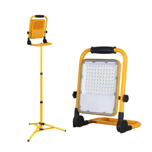 KCD Emergency Camping Portable Foldable Adjustable Floodlight Cordless 30W 50W 100W 7 Inch Rechargeable 12V LED Working Light