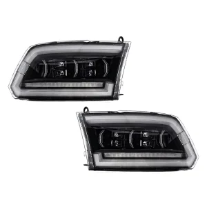 KGKB Car Front Lamps Upgrade LED Headlight Projector Lens Assembly for Dodge RAM 1500 2500 Auto Lighting Accessories