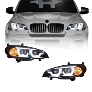 KGKB For BMW X5 E70 30i 35i 40i Car LED Headlight Assembly Upgrade DRL Projector Lens Plug and Play Tool Accessories