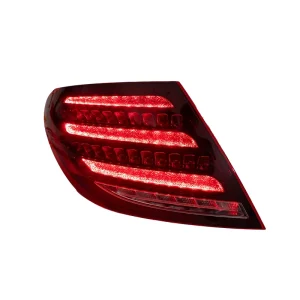 KGKB LED Tail Light Assembly for Benz C Class W204 C180 C200 C260 Sequential Turn Signal Plug & Play IP68 Waterproof