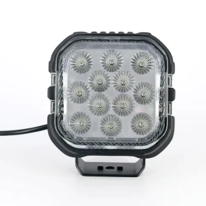 LANSEKO 5Inch Square LED Pod Lights 60W 4500LM LED Working Lights Spot Flood Beam 12V 24V Auxiliary Offroad LED Driving Lights