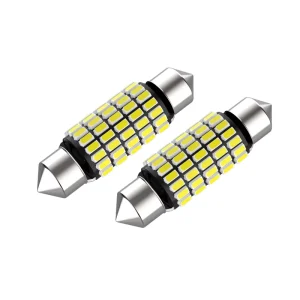 LANSEKO Mini Halogen Size Car LED Interior Light 28mm 31mm 36mm 39mm 42mm Festoon CANBUS With 3014 Chip for Car Reading Lights