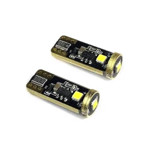 LANSEKO T10 LED Bulbs 194 White Blue Red 3030 EPISTAR With Halogen Size for Auto Read Light License Plate Lights