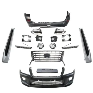LC200 Body Kit Include Running Board Front Rear Bumper and Grille Fog Lamp for Toyota Land Cruiser200