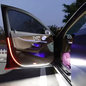 LED 120cm 2835 144SMD 12V Car Door Warning Light Bars Emergency Trucks Interior Kits Ambient Lamp Safety Auto Accessories
