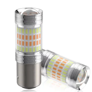 LED 12V BA15S P21W Bulbs S25 1156 7440 W21W T20 for Reverse Brake Tail Turn Signal Light White Red Amber
