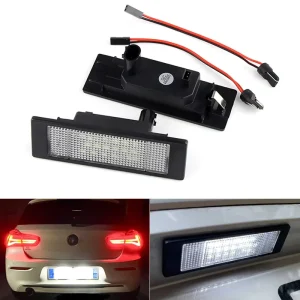 LED 24SMD License Number Plate Light for BMW 1 Series E81 E87 E87N F20 F21 Error-Free Car Lamps