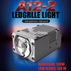 LED A12 2 138W 12V IP68 Laser 3 Color Canbus Car Auxiliary Offroad Grille Light LED Driving Lamp for Jeep Car Motor