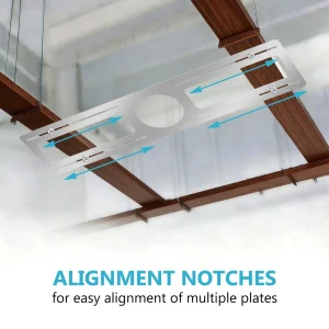 LED Adjustable Universal Panel Light Bracket Durable Mounting Kit for Home Commercial Us