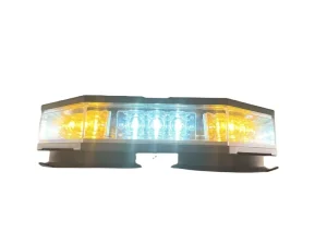 LED Amber Alert Light Bar Universal Fit for Car Van Bus Rectangular Emergency Vehicle Roof Top Beacon Light 12V