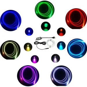 LED Auto Interior Ambient Lighting Kit Fiber Optic Neon Strip Lights for Car Atmosphere