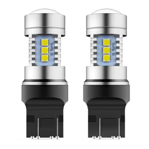 LED Auto Turn Signal Lights 15 SMD 7443 1156 1157 T20 LED Brake Light and Turn Signal Bulb for Cars