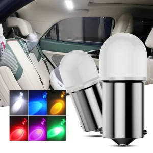 LED BA9S 2835 3SMD T4W 12V Car Ceramic COB LED Light Bulbs Car License Plate Light Reading Lamps