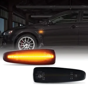 LED Blinker Sequential Side Marker Signal Lights for Mitsubishi Lancer Evolution Outlander Sport Dynamic Indicators Lamps