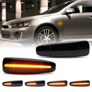 LED Blinker Sequential Side Marker Signal Lights for Mitsubishi Lancer Evolution Outlander Sport L200 Dynamic Indicators Lamps