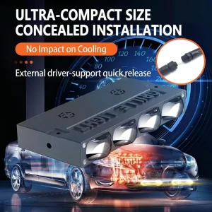 LED Car Grille Lights 4 Lens Retrofit Auxiliary Lighting for Car Exterior Car Light Accessories