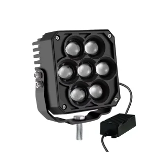 LED Car Headlight Auxiliary Aluminum High Bright IP68 Waterproof Laser Lens 7 LED Spotlights Work Lights for Truck Jeep Boat Car