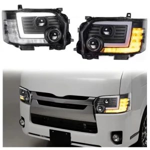 LED Car Headlights for Toyota HIACE 200 Series Projector Lens Headlamp Dynamic Running Head Light Lamp DRL